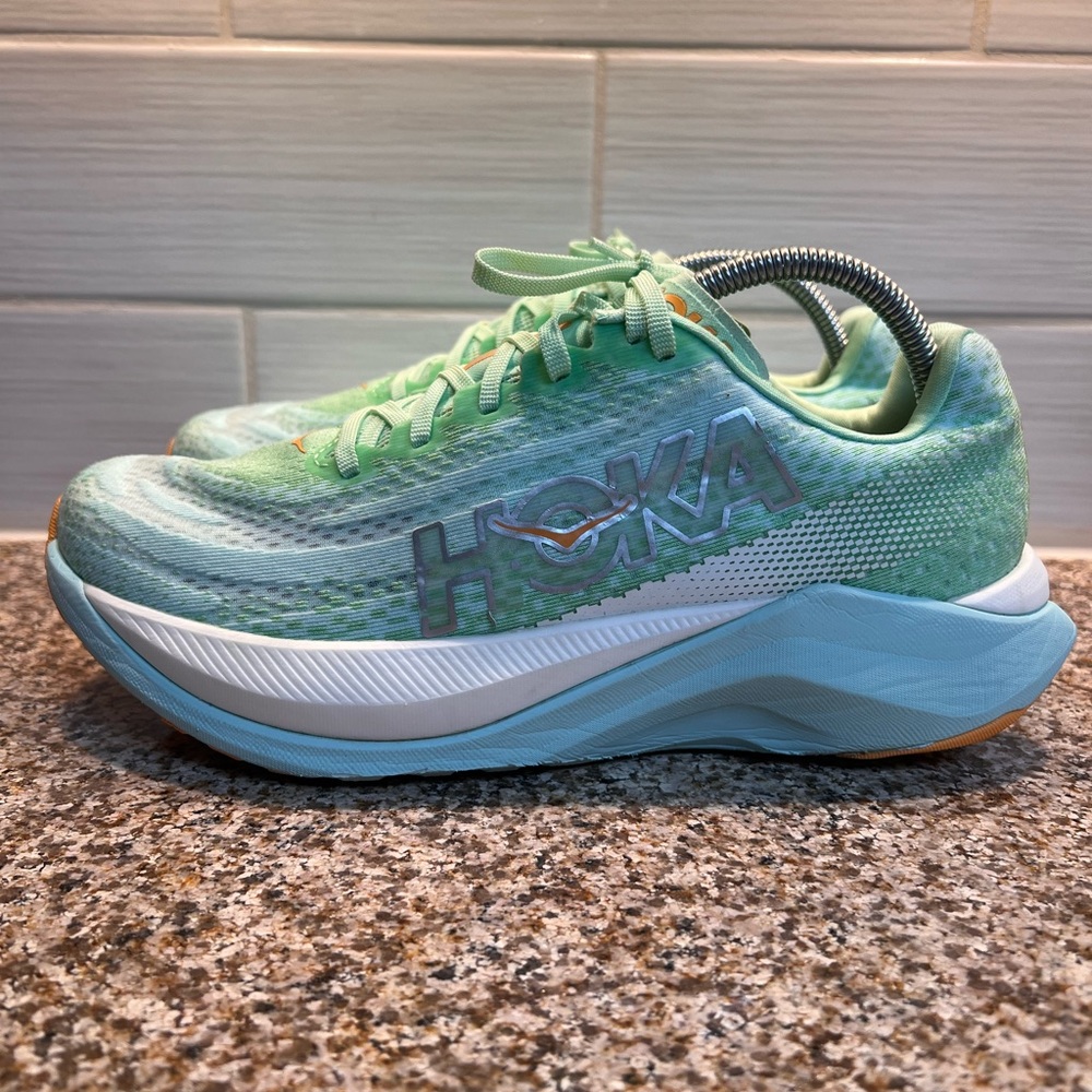 Hoka Women's Running Shoe - Mint Green & Teal accents